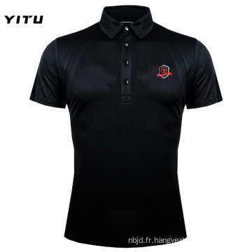 Polo Dry Fit évacuant l&#39;humidité Noir